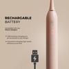 MAGTOUCH Rechargeable Sonic Electric Toothbrush | 6 Operational Modes | 42000 Vibrations per Minute | 4 Brush Heads | Recharge Cable | IpX 7 Waterproof for Adults & Kids(Pink) view 3