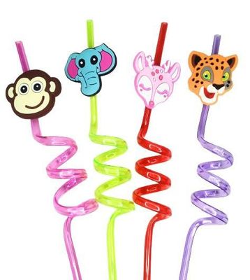 BRIKSHI Animal Drinking Straws Creative Cartoon Straws Props Birthday Celebration Carnival Party Supplies_PO4 ||1|| Color and Masala May Vary