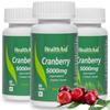 HealthAid Cranberry Health Supplement For Men & Women - Pack Of 3 | Promotes Energy & Stamina | Supports Kidney Health, Urological Health & Manage UTIs | Antioxidant Rich Supplement | Gluten Free view 1