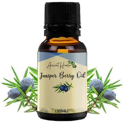 ANCIENT HEALER Juniper Berry Essential Oil | Natural & Organic Oil for Skin, Face, Hair, Aromatherapy & Candle Making | Pure Oil for Skincare & Relaxation | Diffuser & Candle Making Ingredient - 30ml