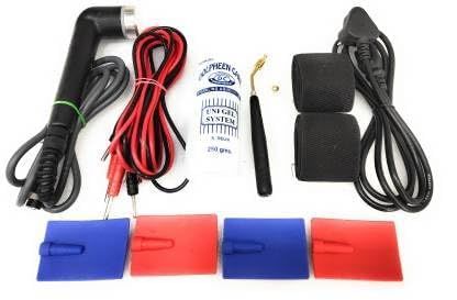 4 in 1 Combination Machine Accessories For Electrotherapy Device | Ultrasound Handle Probe, Pen Electrode, Main Cord, IFT Wire with Electrode Physiotherapy Accessories