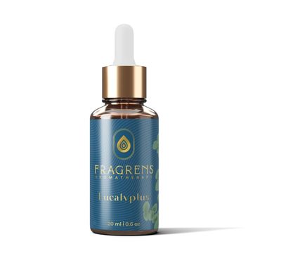 Fragrens Aroma Therapy Eucalyptus Pure And Natural Essential Oil All Type Of Diffuser Use For Home/Office (20ML, 1 Pcs, Dropper Included) (Complimentary Coconut / Sesame carrier as per availability with this pack)