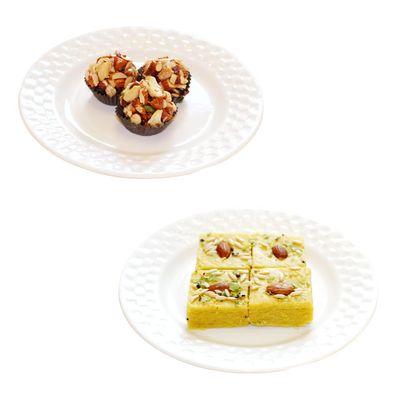 Dhodha Sweet Combo Of Patisa & Dryfruit Ladoo | Indian Mithai | 900Gms | 450 Gms Each | Fresh Products |