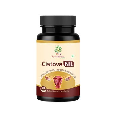 Cistova Nil Pcod Ayurvedic Solution for Cysts and Hormonal Balance, Approved by Ministry of Ayush, Government of India, 60Tablets