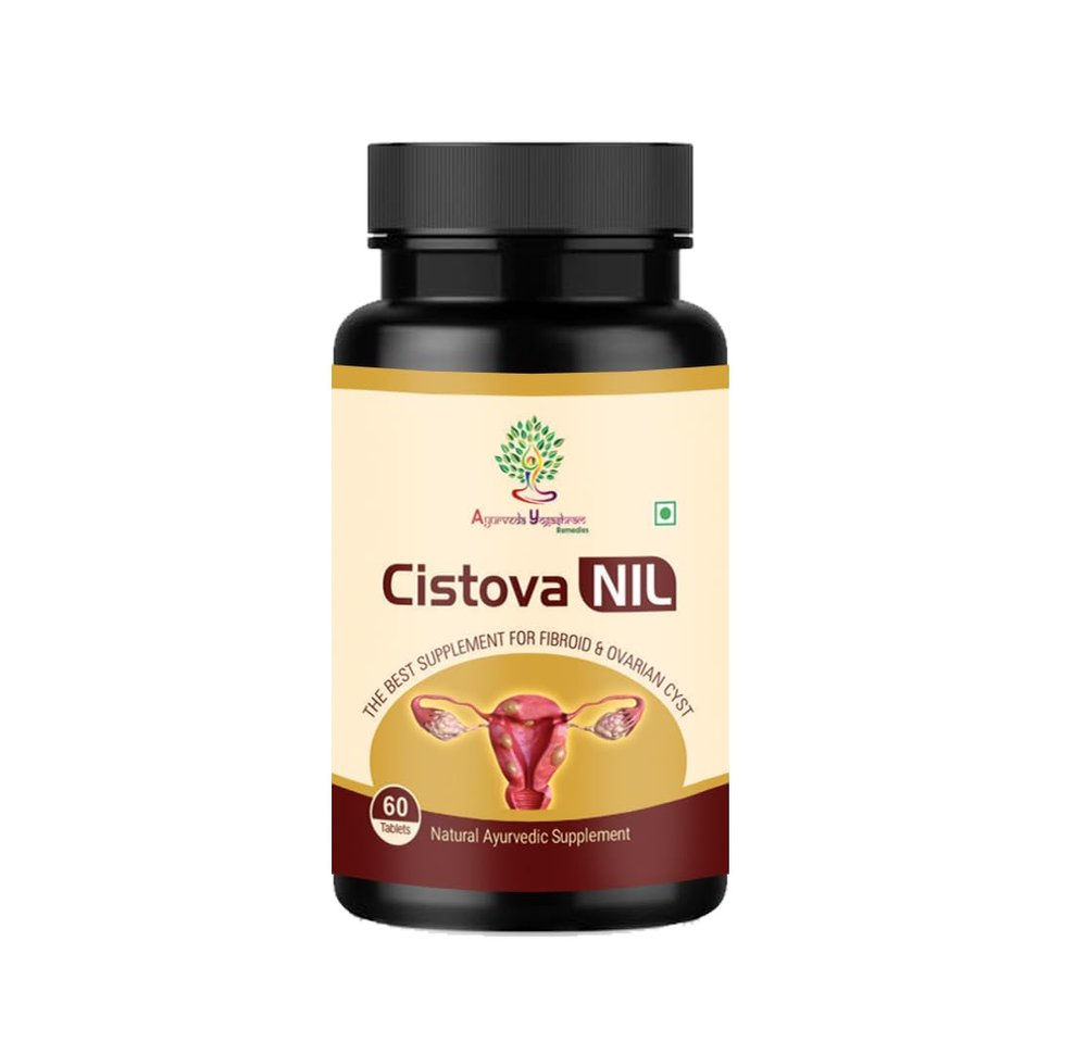 Cistova Nil Pcod Ayurvedic Solution for Cysts and Hormonal Balance, Approved by Ministry of Ayush, Government of India, 60Tablets