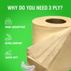 Beco Toilet Tissue Rolls | 3-ply, 1920 Pulls (160 x 12 Rolls) | Tissue Paper Roll, Toilet Paper Roll - Eco Friendly, Soft & Highly Absorbent, 100% Natural Bamboo, Chemical-Free, Hypoallergenic view 2