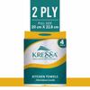 Kressa 2-Ply Kitchen Tissue Roll |Paper Towel | Pack of 4 Rolls x 60 Pulls |Total 240 Pulls (Pack of 4) view 2