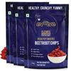 Evolve Beetroot Chips Healthy Snacks for Kids, Adults | Gluten Free, Vacuum Fried, Low Calorie, Vegan | No Additives, Ready to Eat, Masala Flavor - 100g Pack of 3 view 1