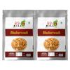 90's MILL All Natural Baked Bhakarwadi Crunchy, Light and Flavourful | Mouth-watering Button Bhakarwadi Snack | Mini Bhakarwadi Festival Season Diwali Rakhi Snack and Namkeen Savoury Snack-350g*2Pack view 1