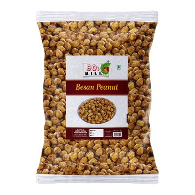 90's MILL Authentic Bikaneri Spicy Coated Peanuts Nut Cracker - Indian Namkeen Snack - Chatpata Masala Mungfali | Special Masala Kadalai (Peanuts Pakoda) Ready to Eat Savoury Snack-850g*1Pack