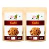 90's MILL Bhajani Chakli Chakoli Murukku | Homemade Indian Chakoli Namkeen Snacks | Indian Snacks | Chakli | Masala Chakli | Chakoli | Butter Chakri Ready to Eat Snacks Murukku-420g*2Pack view 1