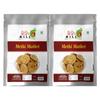 90's MILL Authentic Healthy Methi Matthi | Mathri | Nimki | Evening Tea Time Snacks | Healthy | Crispy | Namkeen | Ready to eat | Occasion | Snacks | Festival | Preservatives Free-420g*2Pack view 1