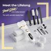 Lifelong 14-in-1 Rechargeable Callus Remover for Feet | Electronic Pedicure Kit with 3 Roller Heads, 2 Speeds, Fast Charging, Crack Heel Repair, Dead Skin Remover, IPX6 Waterproof Foot Scrubber view 2