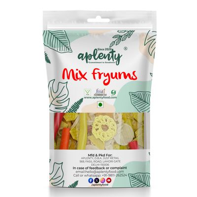 Aplenty Fryums Papad FAR-FAR Ready To Fry Snack Pellets | Imported Fryums | Multicolour (20 in 1) Mix Imported Fryum Pack | Assorted Fryums (900)