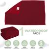 ADBENI HOME Quilted Cotton Waterproof Washable Incontinence Bed Pad, 30x36 Inch Maroon, Ecofriendly, Absorbent, Non-Slip Plaid Positioning, Leak Proof & Stain Free, Multi Purpose Utility Sheet view 3