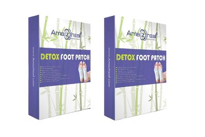 AMAZHEAL Premium Foot patches, Cleansing Toxin Remover Foot Pads, Stress Relief Sleep Patch for Men & Women (1 BOXES = 10 Patches) (Pack of 2)