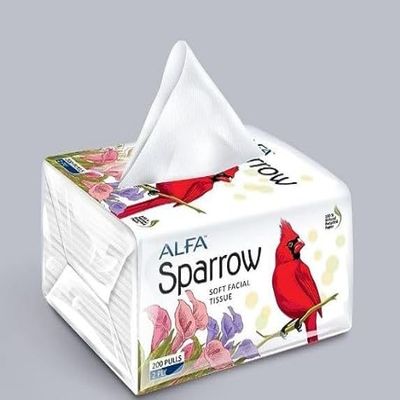 ALFA Hygienic Sparrow soft paper towels 200 pulls in each Pack medium - 3 Pack mediums