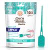 GuruNanda Interdental Picks (Pack of 100), Super Soft & Flexible Rubber Bristles, Floss Picks for Removing Food Leftovers, Plaque & Gently Go to Gums view 1