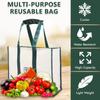 BLACKBOXES Big Eco Cotton Canvas Shopping Bags for Carry Milk Grocery Fruits Vegetable with Reinforced Handles jhola Bag - Kitchen Essential view 3