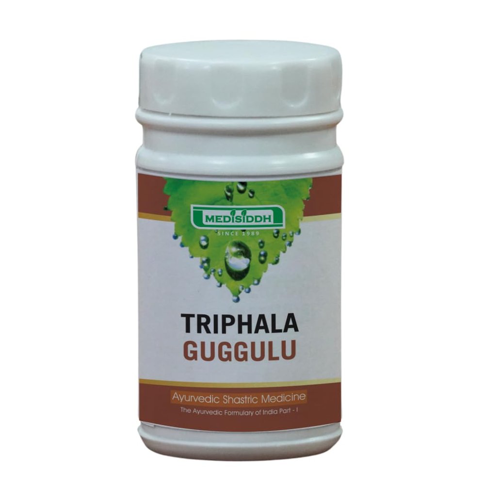 Medisiddh Thripala guggulu 100 No's | Constipation | Anti-Inflammatory | Healthy digestive system