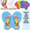7Seas pain relieving massger mat // massage pad for heels,arch,finger,toes // Acupressure Butterfly Shape Foot Massage Mat(1pcs)(Multicolor) view 3