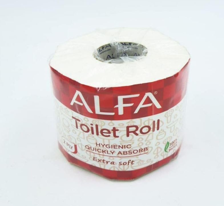 ALFA Hygienic Quickly absorb extra soft Toilet tissue 2 Ply in eack packMedium -6