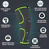 3D Knee Cap Compression Support Sleeve for Squats Pain Relief, Exercise, Gym, Running, Cycling, Knee Cap Guard Brace Knee Support for Men and Women (Pack of 1 Piece, MEDIUM, GREEN) view 2