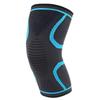 3D Knee Cap Compression Support Sleeve for Squats Pain Relief, Exercise, Gym, Running, Cycling, Knee Cap Guard Brace Knee Support for Men and Women (Pack of 1 Piece, MEDIUM, BLUE) view 1