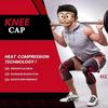 3D Knee Cap Compression Support Sleeve for Squats Pain Relief, Exercise, Gym, Running, Cycling, Knee Cap Guard Brace Knee Support for Men and Women (Pack of 1 Piece, XL, RED) view 3