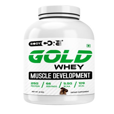 Body Core Science Gold Whey Muscle Development-2 Kg (Belgium Chocolate, PO1)