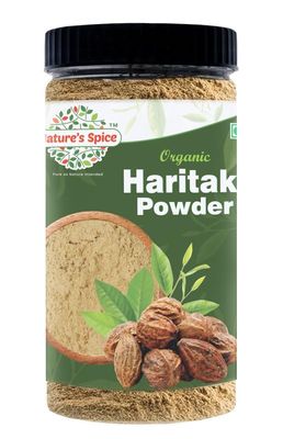 Nature's Spice Organic Haritaki Powder (Terminalia Chebula) Pack of 1, 250g | Kadukkai Podi/Karakkaya Pudiyamu/Ink Nut Powder | Natural Herbal Supplement with No Added Preservatives