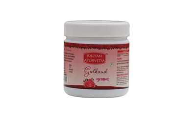 Kalyan Ayurveda 100% Sun-Cooked Pure Rose Petal Jam | No Sugar & No Artificial Flavors | Good for Health 250gr