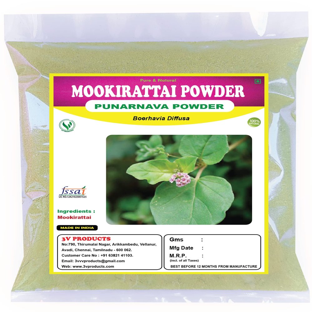 3V PRODUCTS Mookirattai Powder - Punarnava 50g