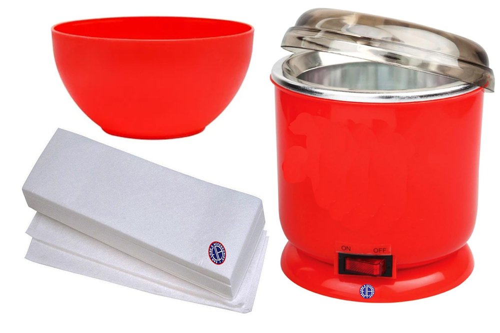 [Ear Lobe & Accessories] Waxing Combo Pack (1 PC Wax Heater | 40 PCS Wax Strips |1 PC Powder Bowl)