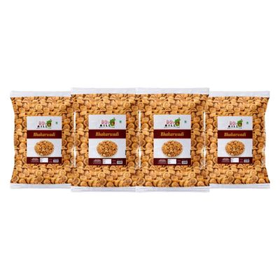 90's MILL Bhakarwadi Chai Time Snack | Indian Namkeen Nashta | Traditional Indian Snacks | Party Snacks Indian Snack | Festival Season Diwali Rakhi Snack and Namkeen Savoury Snack-1Kg*4Pack