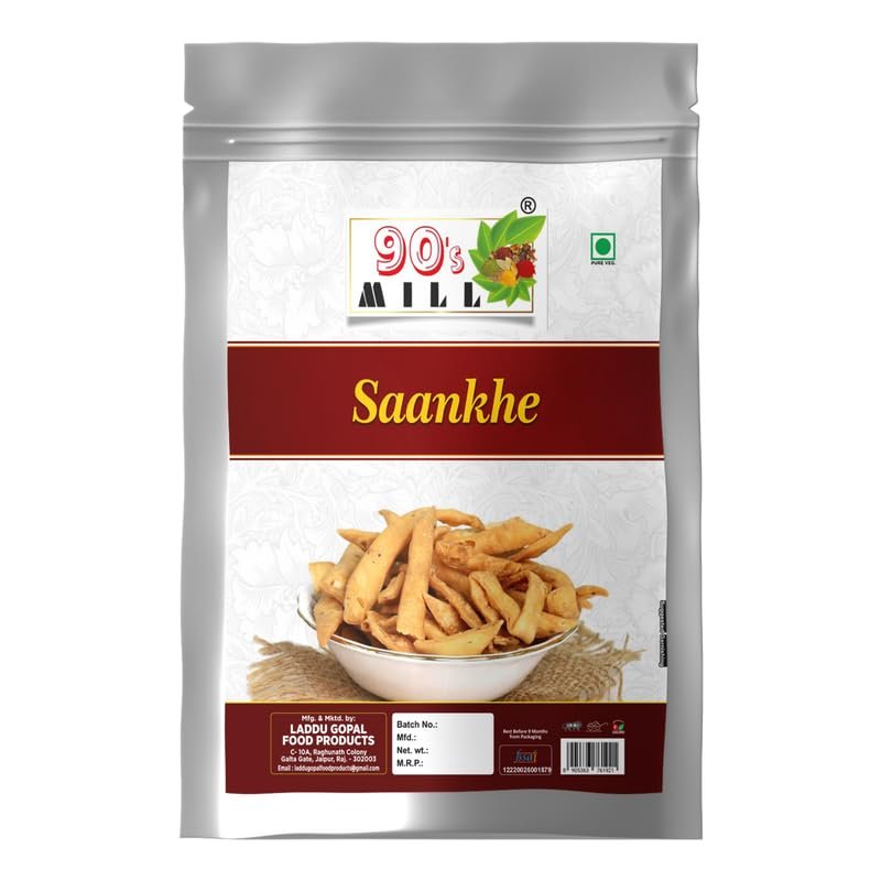 90's MILL Mathri | Nimki Matar Para Mathi | Evening Tea Time Snacks | Healthy Crispy Namkeen | Ready to eat Occasion Festival Snacks | Preservatives Free Suitable for Vegetarians-850g*1Pack