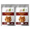 90's MILL Ready to Eat Snack Mini Samosa Indian Namkeen Nashta | Dal Samosa Baked Roasted Moong Mung Dal Samosa Triangle | Mini Samosa for Evening Tea Time Snack Fry in Peanut oil-350g*2Pack view 1