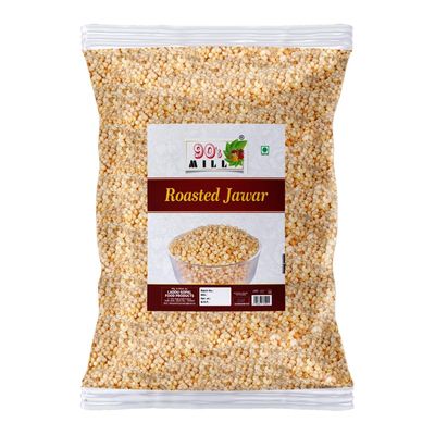 90's MILL Amravati Authentic Sorghum Jowar Jawar Puff Kurmura Kurmure Murmura Murmure Puff Snack | Crispy | Namkeen | Ready to eat | Snacks | Preservatives Free Tea Time Snacks-250 * 1Pack