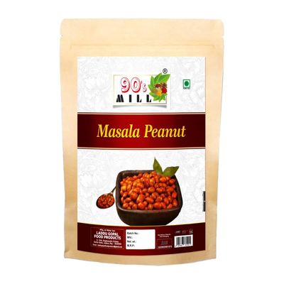 90's MILL Fried Masala Groundnut Namkeen | Peanut Masala | Farm Fresh Masala Peanut Namkeen | Rich in Protein Crunchy & Spicy Healthy Snack | Fried in Groundnut Oil | No Preservatives-850g*1Pack