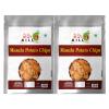 90's MILL Alu Batata Chips Potato Chip | Potato Chips Snacks | Winter Snacks | Hot Chips | Potato Chips Spicy | Andhra Snacks | Winter Sacks | Potato Chips Sprinkled Red Chilli,Salt-420g*2Pack view 1