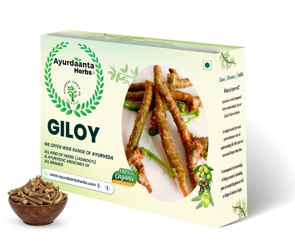 Ayurdaanta Herbs -Giloy 500Gr. | Guduchi | Amrutha Valli |Tinospora Cordifolia Dry -  500Gr |  500Gr |  500Gr