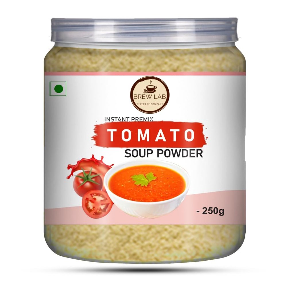 Brew Lab Instant Tomato Soup Powder | Premix For Home Use | No added Preservative | Vending Machine Usable | 12-14 Servings (250 g)