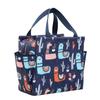 Luxula Waterproof Thermal Insulated Travel Lunch Storage Bag Leak-Proof Hot Cold Lunch Bag Reusable Tote Bag with Inner Aluminum Foil for School Picnic Office Outdoor (1 Pc) (Checks-Cartoon) view 1