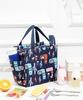 Luxula Waterproof Thermal Insulated Travel Lunch Storage Bag Leak-Proof Hot Cold Lunch Bag Reusable Tote Bag with Inner Aluminum Foil for School Picnic Office Outdoor (1 Pc) (Checks-Cartoon) view 2
