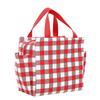 Luxula Waterproof Thermal Insulated Travel Lunch Storage Bag Leak-Proof Hot Cold Lunch Bag Reusable Tote Bag with Inner Aluminum Foil for School Picnic Office Outdoor (1 Pc) (Red and Grey) view 1
