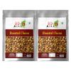 90's MILL Authentic Roasted Plain Un Salted Chana Bhuna Bengal Gram Chickpeas | Indian Vegan and Healthy Snack Food Enjoy with Chai, Green Tea, Coffee High Protein Food Snack-420g*2Pack view 1