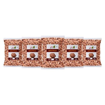 90's MILL Coconut Gluten Free Nariyal Pani Khari Sing Water Roasted peanut Groundnut Singdana Skin Removed Roasted Salted Peanuts Bharuch Mungfali Dana Namkeen Spicy Chakna Snack-850g*5Pack