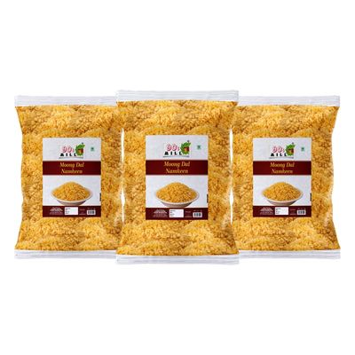 90's MILL Plain Moong Dal Traditional Marwari Snack/Made Perfect Tea-Time Or Festive Treat/Ready To Eat/No Added (Preservatives And Artificial Flavouring) Crispy & Light Snacks-250 * 3Pack