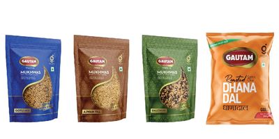 Combo Mukhwas Pack | Gautam Mukhwas | Gotli Mix | Ajwain Til | Dalchuri | Dhanadal | (Pack of 4 x 200g)