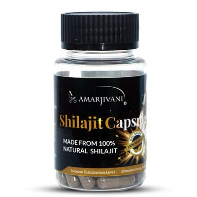 Amarjivani Shilajit for Men - Pure Himalayan Shilajit Supplement for Enhanced Stamina and Energy - Authentic and Natural Source for Optimal Vitality and Endurance